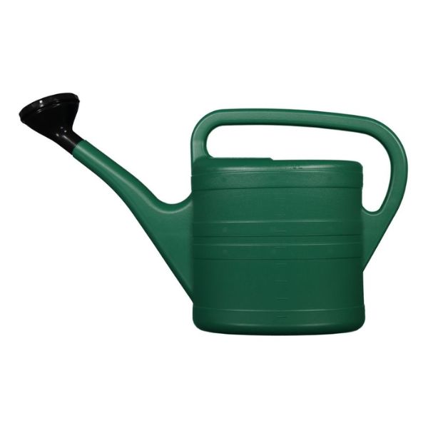 Hortex kastelukannu 10 l, vihreä – tilava ja helppokäyttöinen kannu kasvien kasteluun puutarhassa ja kasvihuoneessa.