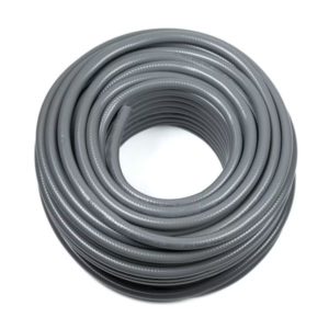 Muoviletku ToppEco™ 25 mm / 25 m, 10 bar, harmaa – vähintään 80 % kierrätysmateriaalia, kestävä ja ympäristöystävällinen kastelu- ja vesiletku. Valmistettu Suomessa. EAN 6416773101440.