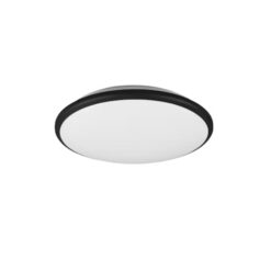 Trio Limbus kattovalaisin LED 34 cm mattamusta. Himmennettävä seinäkytkimellä, 2300 lm, 3000 K. Tyylikäs plafondi sisätiloihin.