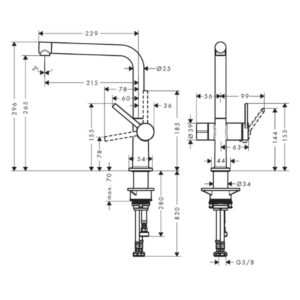 Keittiöhana Hansgrohe kuva