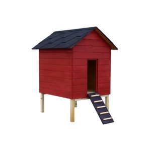Kesäkanala Hilma 70×80 cm – kotimainen painekyllästetty puinen kanala kolmelle kanalle