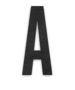 Kirjain A Musta