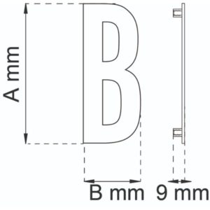 Kirjain B Musta