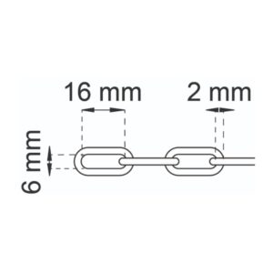 Koristeketju 2m valkoinen Habo 100-11