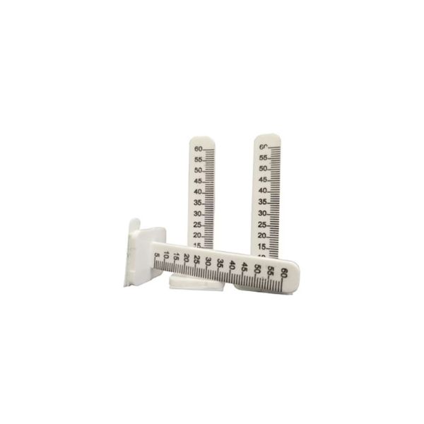 Itseliimautuva korkomerkki 0–60 mm asteikolla – helppo kiinnittää ja selkeä korkomerkintään. Pakkauksessa 50 kpl. Tuotenro 508204, EAN 7311980141724.