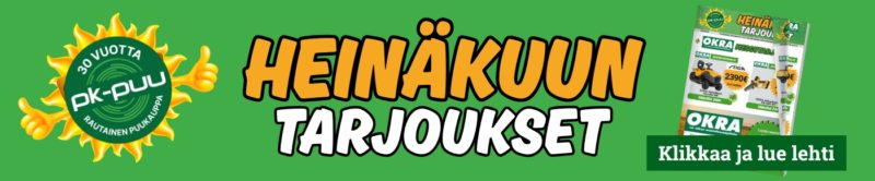 PK-Puu heinäkuu ja okra messutarjoukset