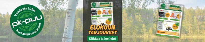 PK-Puu rautakauppa netissä - Lue tästä digitaalinen tarjouslehti elokuu 2025