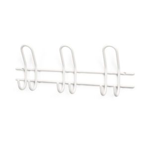 Koukkulista Saturn – valkoinen terästä, 3 koukkua, pituus 450 mm, ulkonema 67 mm