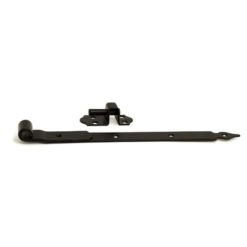 Koukkusarana 214 musta 500 mm – teräksinen sarana 12 mm tapilla, 2 kpl ruuveilla
