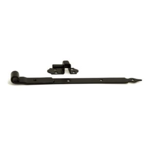 Koukkusarana 214 musta 500 mm – teräksinen sarana 12 mm tapilla, 2 kpl ruuveilla