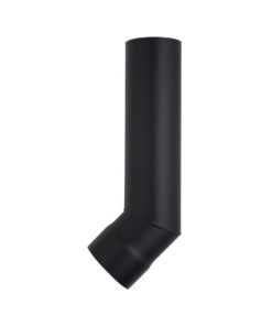 Harvia WZ45M kulmaputki 45°/115 mm, musta