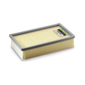 Paperinen M-luokan laakasuodatin märkä-kuivaimureihin – tehokas suodatus hienolle pölylle ja karkealle lialle. EAN 4039784014060.