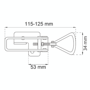 Habo 5–14 sinkitty laatikonsalpa riippulukolle