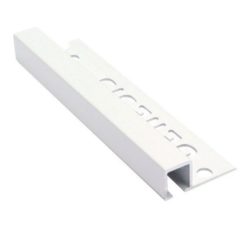 Laattalista 10x2500 Neliö Valkoinen