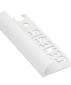 Laattalista 12x2500 Pyöreä Valkoinen