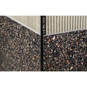 Laattalista 12x2500 l-malli Matta Musta
