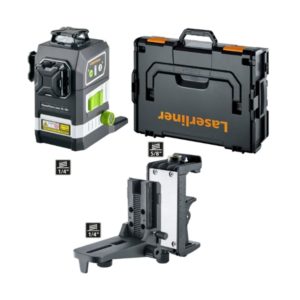 Laserliner Linjalaser 3G Multi 18V vihreillä laserlinjoilla ammattilaiskäyttöön