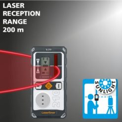 Laserliner Quadrum Compact 210S pyörivä laser jalustalla ja vastaanottimella