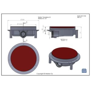 Lattiakuivakaivo 32x150mm Muhvilla