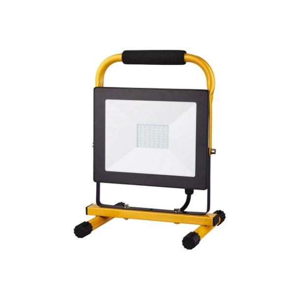 Harju WORK LED-valonheitin 50W 4000lm keltaisella jalustalla
