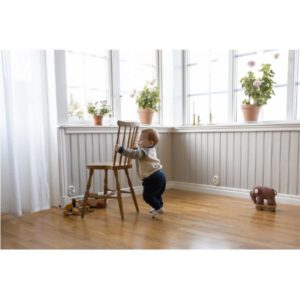 Liukunasta 104, valkoinen 22 mm – huopapintainen liukunasta naulakiinnityksellä, 12 kpl pakkauksessa. ART.NR 45666, EAN 7317900045660.