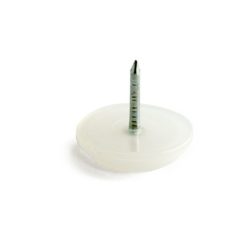 Liukunasta 108, kirkas 22 mm – huomaamaton muovinen liukunasta naulakiinnityksellä, 12 kpl pakkauksessa. ART.NR 45815, EAN 7317900045813.