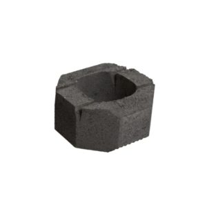 Lohkopäätykivi musta 200x200x100 Lakka