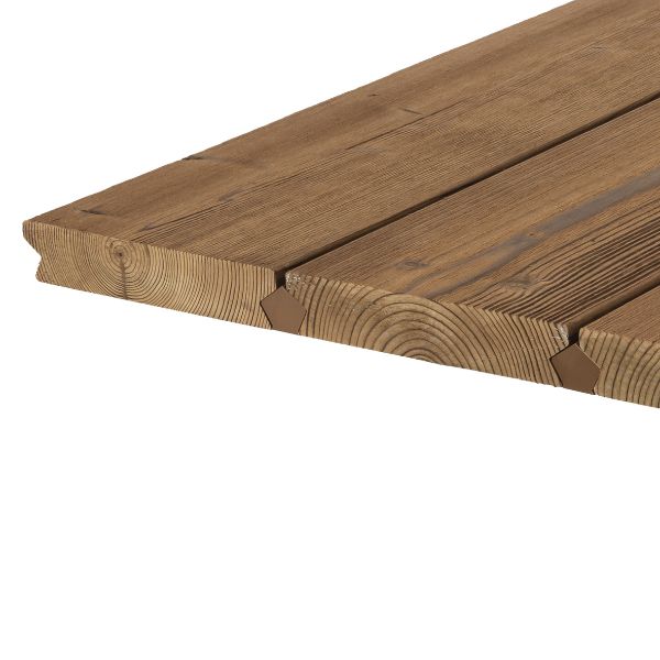 Lunawood lämpökäsitelty kuusi terassilauta 32x166x5100 harjattu