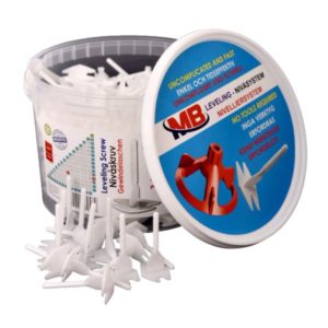 MB-Leveling laatan tasoruuvi 1,0 mm 250 kpl