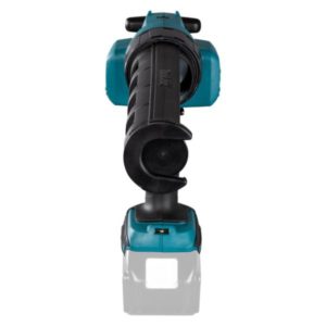 Makita DCG180Z 18V – tehokas akkumassapuristin patruunoille. Portaaton nopeudensäätö, 360° pyörivä pidin, LED-valo. Runkoversio.