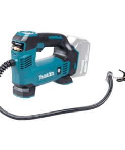 Makita DMP180Z on kompakti ja kätevä ilmapumppu, joka soveltuu monipuolisesti autojen ja polkupyörien renkaiden sekä pallojen täyttämiseen.