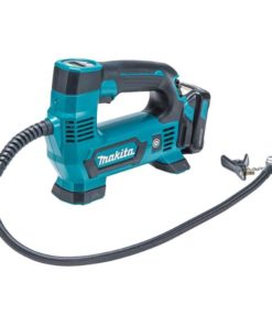 Makita MP100DZ CXT® on kevyt ja monipuolinen ilmapumppu, joka sopii autojen, polkupyörien ja urheiluvälineiden täyttämiseen. Digitaalinen painemittari ja LED-valo helpottavat käyttöä.