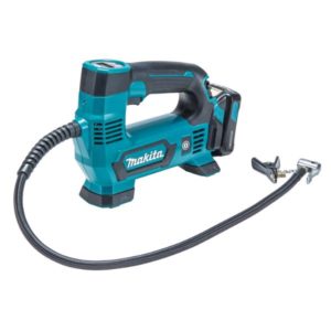 Makita MP100DZ CXT® on kevyt ja monipuolinen ilmapumppu, joka sopii autojen, polkupyörien ja urheiluvälineiden täyttämiseen. Digitaalinen painemittari ja LED-valo helpottavat käyttöä.