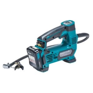 Makita MP100DZ – monipuoliset adapterit eri venttiilityypeille.