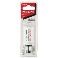 Makita EzyChange 16mm reikäsahanterä – nopea ja kestävä bimetalliterä monipuoliseen käyttöön. EzyChange-pikakiinnitys, 8 % kobolttia.