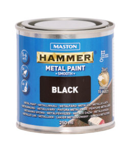 Maston Hammer Sileä Metallimaali 250ml Musta