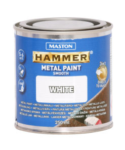 Maston Hammer Sileä Metallimaali 250ml Valkoinen