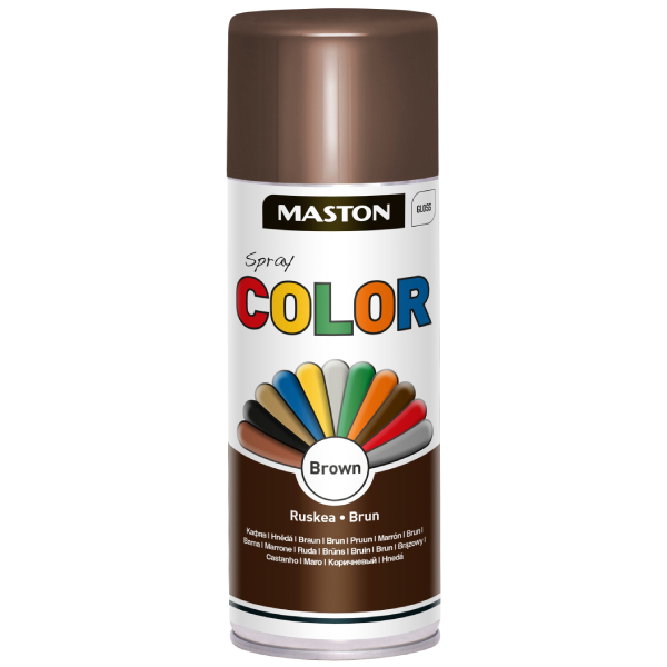 Maston Spraymaali Color Ruskea 400ml PK Puu Rautainen Puukauppa Maston Spraymaali Color Ruskea 400ml PK Puu Rautainen Puukauppa