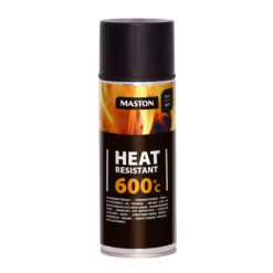 Maston Spraymaali Kuumakesto 600C Musta 400ml