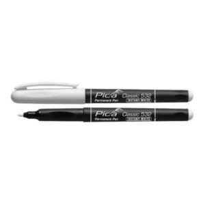 Pica Instant White 532, valkoinen merkintätussi 1–2 mm, permanentti