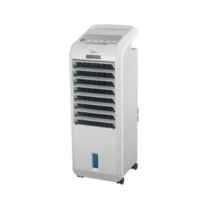 Midea AC100-A ilmanviilennin, valkoinen, led-näytöllä ja pyörillä