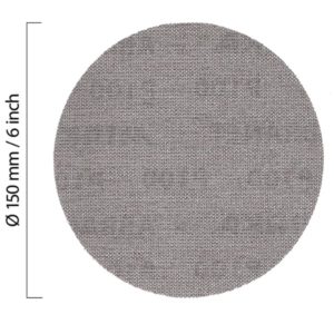 Mirka Abranet 150 mm P80 hiomapyörö: verkkorakenne, tehokas pölynpoisto ja pitkä käyttöikä. Pakkaus 10 kpl, sopii puun, maalin ja metallin hiontaan.