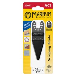 Magnum monitoimityökalun kaavinterä HCS 100mm jousiteräksestä. Tiivistemassojen, saumojen ja liimojen poistoon. Universal-kiinnitys.