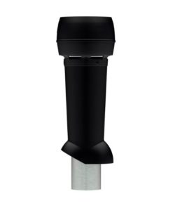 Meltex MX‑poistoputki 160 mm musta ilmanvaihtoon