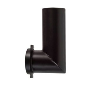 Narvi 123/119 90° yhdyshormi laipalla, musta – sopii 80 l muuripataan