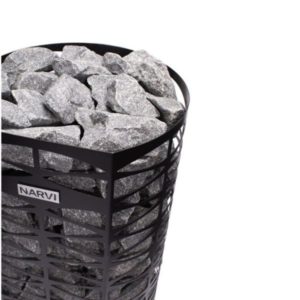 9 kW sähkökiuas pilarimalli 80 kg kivimäärällä 8–14 m3 saunaan