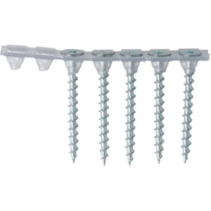 Kipsilevyruuvi puuhun 3,9 x 41 mm, clear zinc -pintakäsittely, Philips 2 -kanta. Nopea ja luotettava kiinnitys kipsilevylle puurankaan, 1000 kpl. EAN 8715274296944.