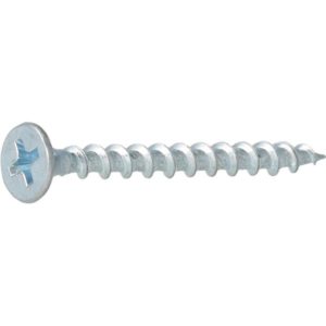 Kipsilevyruuvi puuhun 3,9 x 41 mm, clear zinc -pintakäsittely, Philips 2 -kanta. Nopea ja luotettava kiinnitys kipsilevylle puurankaan, 1000 kpl. EAN 8715274296944.