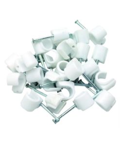 Opal pyöreä naulakiinnike 10-14 mm, 20 kpl – sisältää karkaistut 30 mm naulat, kestävä muovirakenne, helppo ja nopea asennus.