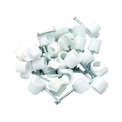 Opal pyöreä naulakiinnike 7-10 mm on varma ja nopea tapa kiinnittää kaapelit siististi. Sisältää 25 mm karkaistut naulat, pakkauksessa 20 kpl.